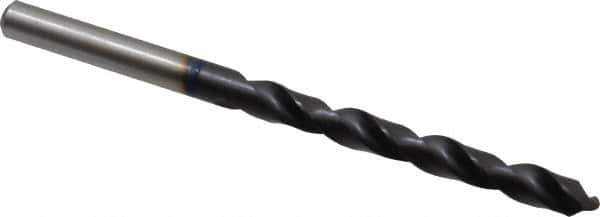 Accupro - Letter I 120° Cobalt Jobber Drill - TiAlN Finish, Right Hand Cut, Spiral Flute, Straight Shank, 109mm OAL, Faceted Point - Eagle Tool & Supply