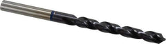 Accupro - 9/32" 120° Cobalt Jobber Drill - TiAlN Finish, Right Hand Cut, Spiral Flute, Straight Shank, 109mm OAL, Faceted Point - Eagle Tool & Supply