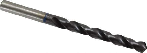 Accupro - 23/64" 120° Cobalt Jobber Drill - TiAlN Finish, Right Hand Cut, Spiral Flute, Straight Shank, 125mm OAL, Faceted Point - Eagle Tool & Supply