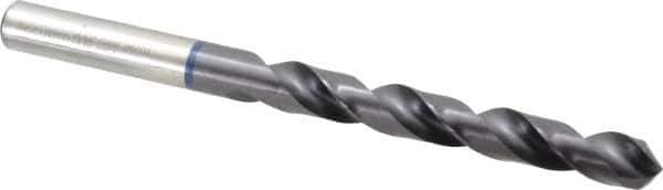 Accupro - 25/64" 120° Cobalt Jobber Drill - TiAlN Finish, Right Hand Cut, Spiral Flute, Straight Shank, 133mm OAL, Faceted Point - Eagle Tool & Supply
