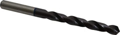 Accupro - 10mm 120° Cobalt Jobber Drill - TiAlN Finish, Right Hand Cut, Spiral Flute, Straight Shank, 133mm OAL, Faceted Point - Eagle Tool & Supply
