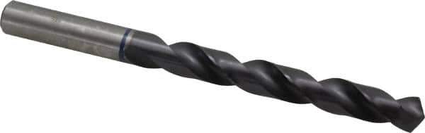 Accupro - 29/64" 120° Cobalt Jobber Drill - TiAlN Finish, Right Hand Cut, Spiral Flute, Straight Shank, 142mm OAL, Faceted Point - Eagle Tool & Supply