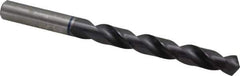 Accupro - 29/64" 120° Cobalt Jobber Drill - TiAlN Finish, Right Hand Cut, Spiral Flute, Straight Shank, 142mm OAL, Faceted Point - Eagle Tool & Supply