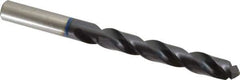 Accupro - 13mm 120° Cobalt Jobber Drill - TiAlN Finish, Right Hand Cut, Spiral Flute, Straight Shank, 151mm OAL, Faceted Point - Eagle Tool & Supply