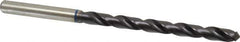 Accupro - 13/32", 118° Point, Spiral Flute, Vanadium High Speed Steel Taper Length Drill Bit - TiAlN Finish, 121mm Flute Length, 184mm OAL - Eagle Tool & Supply