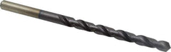 Accupro - 7/16", 118° Point, Spiral Flute, Vanadium High Speed Steel Taper Length Drill Bit - TiAlN Finish, 128mm Flute Length, 195mm OAL - Eagle Tool & Supply