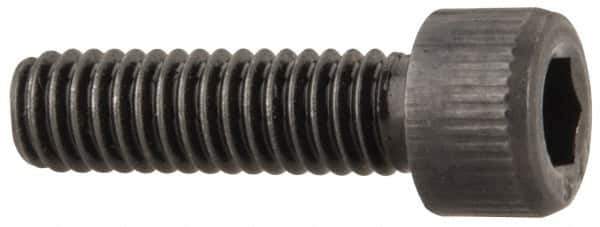 Value Collection - #6-40 UNF Hex Socket Drive, Socket Cap Screw - Alloy Steel, Black Oxide Finish, Fully Threaded, 1/2" Length Under Head - Eagle Tool & Supply