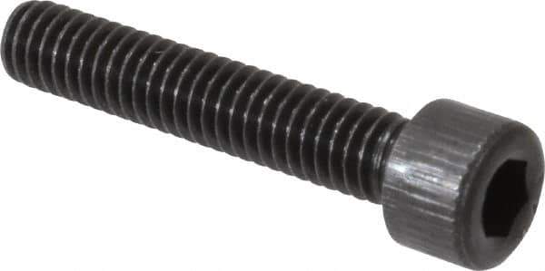 Value Collection - #6-40 UNF Hex Socket Drive, Socket Cap Screw - Alloy Steel, Black Oxide Finish, Fully Threaded, 3/4" Length Under Head - Eagle Tool & Supply