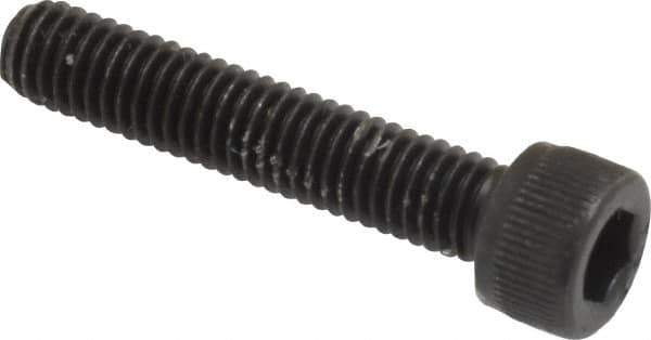 Value Collection - #10-32 UNF Hex Socket Drive, Socket Cap Screw - Alloy Steel, Black Oxide Finish, Fully Threaded, 1" Length Under Head - Eagle Tool & Supply