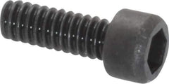 Value Collection - #2-56 UNC Hex Socket Drive, Socket Cap Screw - Alloy Steel, Black Oxide Finish, Fully Threaded, 1/4" Length Under Head - Eagle Tool & Supply