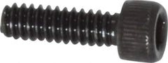Value Collection - #4-40 UNC Hex Socket Drive, Socket Cap Screw - Alloy Steel, Black Oxide Finish, Fully Threaded, 3/8" Length Under Head - Eagle Tool & Supply