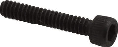 Value Collection - #4-40 UNC Hex Socket Drive, Socket Cap Screw - Alloy Steel, Black Oxide Finish, Fully Threaded, 5/8" Length Under Head - Eagle Tool & Supply