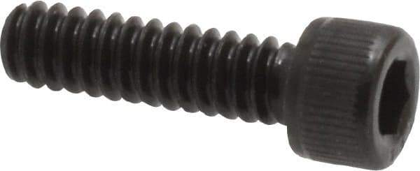 Value Collection - #6-32 UNC Hex Socket Drive, Socket Cap Screw - Alloy Steel, Black Oxide Finish, Fully Threaded, 1/2" Length Under Head - Eagle Tool & Supply