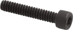 Value Collection - #6-32 UNC Hex Socket Drive, Socket Cap Screw - Alloy Steel, Black Oxide Finish, Fully Threaded, 3/4" Length Under Head - Eagle Tool & Supply