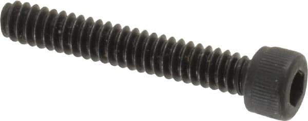 Value Collection - #6-32 UNC Hex Socket Drive, Socket Cap Screw - Alloy Steel, Black Oxide Finish, Fully Threaded, 7/8" Length Under Head - Eagle Tool & Supply
