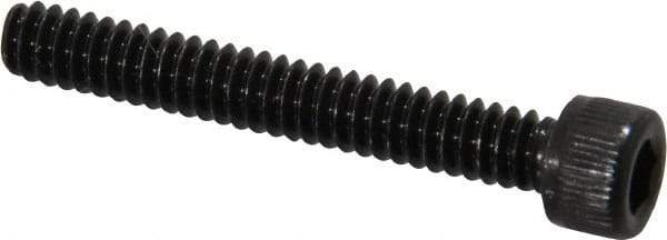 Value Collection - #6-32 UNC Hex Socket Drive, Socket Cap Screw - Alloy Steel, Black Oxide Finish, Fully Threaded, 1" Length Under Head - Eagle Tool & Supply