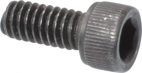 Value Collection - #8-32 UNC Hex Socket Drive, Socket Cap Screw - Alloy Steel, Black Oxide Finish, Fully Threaded, 3/8" Length Under Head - Eagle Tool & Supply