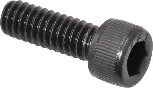 Value Collection - #8-32 UNC Hex Socket Drive, Socket Cap Screw - Alloy Steel, Black Oxide Finish, Fully Threaded, 1/2" Length Under Head - Eagle Tool & Supply