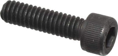 Value Collection - #8-32 UNC Hex Socket Drive, Socket Cap Screw - Alloy Steel, Black Oxide Finish, Fully Threaded, 5/8" Length Under Head - Eagle Tool & Supply