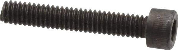 Value Collection - #8-32 UNC Hex Socket Drive, Socket Cap Screw - Alloy Steel, Black Oxide Finish, Fully Threaded, 1" Length Under Head - Eagle Tool & Supply