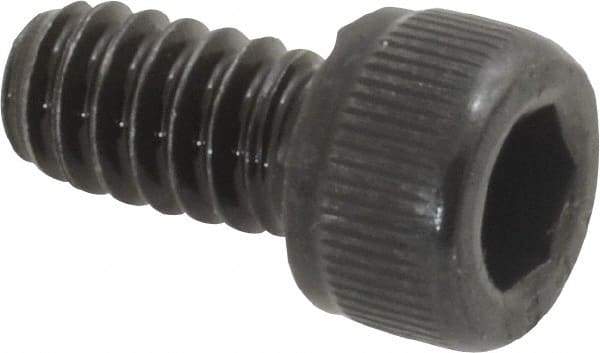 Value Collection - #10-24 UNC Hex Socket Drive, Socket Cap Screw - Alloy Steel, Black Oxide Finish, Fully Threaded, 3/8" Length Under Head - Eagle Tool & Supply