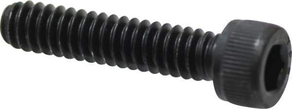 Value Collection - #10-24 UNC Hex Socket Drive, Socket Cap Screw - Alloy Steel, Black Oxide Finish, Fully Threaded, 7/8" Length Under Head - Eagle Tool & Supply