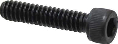 Value Collection - #10-24 UNC Hex Socket Drive, Socket Cap Screw - Alloy Steel, Black Oxide Finish, Fully Threaded, 7/8" Length Under Head - Eagle Tool & Supply