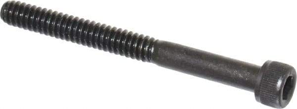 Value Collection - #10-24 UNC Hex Socket Drive, Socket Cap Screw - Alloy Steel, Black Oxide Finish, Partially Threaded, 2" Length Under Head - Eagle Tool & Supply