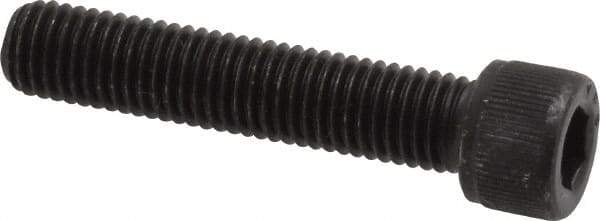 Value Collection - 1/4-28 UNF Hex Socket Drive, Socket Cap Screw - Alloy Steel, Black Oxide Finish, Fully Threaded, 1-1/4" Length Under Head - Eagle Tool & Supply