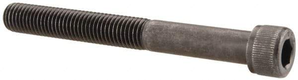 Value Collection - 1/4-28 UNF Hex Socket Drive, Socket Cap Screw - Alloy Steel, Black Oxide Finish, Partially Threaded, 2-1/4" Length Under Head - Eagle Tool & Supply