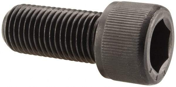 Value Collection - 7/16-20 UNF Hex Socket Drive, Socket Cap Screw - Alloy Steel, Black Oxide Finish, Fully Threaded, 1" Length Under Head - Eagle Tool & Supply