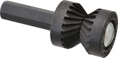 Greenlee - 13/16" Cut Diam, 3/8" Shank Diam, Cylinder Head Double Cut Burr - Flat End, 1/2" LOC, 1-3/8" OAL - Eagle Tool & Supply