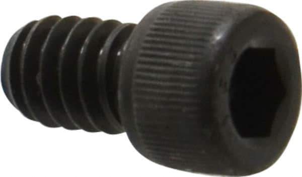 Value Collection - 1/4-20 UNC Hex Socket Drive, Socket Cap Screw - Alloy Steel, Black Oxide Finish, Fully Threaded, 3/8" Length Under Head - Eagle Tool & Supply