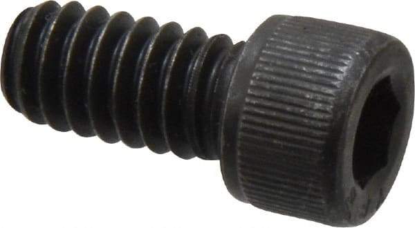 Value Collection - 1/4-20 UNC Hex Socket Drive, Socket Cap Screw - Alloy Steel, Black Oxide Finish, Fully Threaded, 1/2" Length Under Head - Eagle Tool & Supply