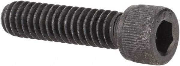 Value Collection - 1/4-20 UNC Hex Socket Drive, Socket Cap Screw - Alloy Steel, Black Oxide Finish, Fully Threaded, 1" Length Under Head - Eagle Tool & Supply