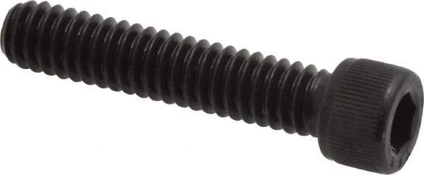 Value Collection - 1/4-20 UNC Hex Socket Drive, Socket Cap Screw - Alloy Steel, Black Oxide Finish, Fully Threaded, 1-1/4" Length Under Head - Eagle Tool & Supply