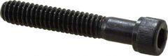 Value Collection - 1/4-20 UNC Hex Socket Drive, Socket Cap Screw - Alloy Steel, Black Oxide Finish, Partially Threaded, 1-1/2" Length Under Head - Eagle Tool & Supply