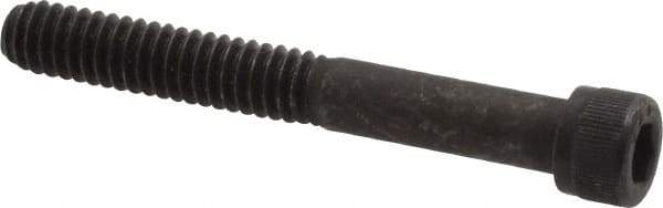 Value Collection - 1/4-20 UNC Hex Socket Drive, Socket Cap Screw - Alloy Steel, Black Oxide Finish, Partially Threaded, 2" Length Under Head - Eagle Tool & Supply