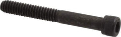 Value Collection - 1/4-20 UNC Hex Socket Drive, Socket Cap Screw - Alloy Steel, Black Oxide Finish, Partially Threaded, 2" Length Under Head - Eagle Tool & Supply