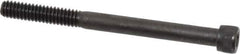 Value Collection - 1/4-20 UNC Hex Socket Drive, Socket Cap Screw - Alloy Steel, Black Oxide Finish, Partially Threaded, 3" Length Under Head - Eagle Tool & Supply