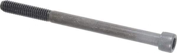 Value Collection - 3/8-16 UNC Hex Socket Drive, Socket Cap Screw - Alloy Steel, Black Oxide Finish, Partially Threaded, 5" Length Under Head - Eagle Tool & Supply