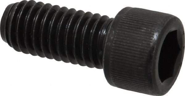 Value Collection - 7/16-14 UNC Hex Socket Drive, Socket Cap Screw - Alloy Steel, Black Oxide Finish, Fully Threaded, 1" Length Under Head - Eagle Tool & Supply