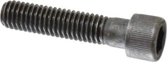 Value Collection - 7/16-14 UNC Hex Socket Drive, Socket Cap Screw - Alloy Steel, Black Oxide Finish, Partially Threaded, 2" Length Under Head - Eagle Tool & Supply