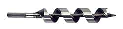 Irwin - 1/4 to 1/2", Bright Finish, Carbon Steel Auger Drill Bit Set - Eagle Tool & Supply
