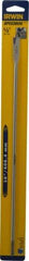Irwin - 1/2", 1/4" Hex Shank, Bright Finish, High Speed Steel, Spade Blade Drill Bit - 2 Spurs, 16" Overall Length, 2" Shank Length, No Wire Fishing Hole - Eagle Tool & Supply