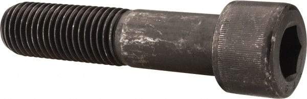 Value Collection - 1-8 UNC Hex Socket Drive, Socket Cap Screw - Alloy Steel, Black Oxide Finish, Partially Threaded, 4-1/2" Length Under Head - Eagle Tool & Supply
