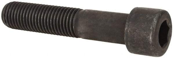 Value Collection - 1-8 UNC Hex Socket Drive, Socket Cap Screw - Alloy Steel, Black Oxide Finish, Partially Threaded, 5" Length Under Head - Eagle Tool & Supply
