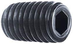 Unbrako - 1/2-13 UNC, 2" OAL, Cup Point Set Screw - Grade 8 Alloy Steel, 1/4" Key - Eagle Tool & Supply