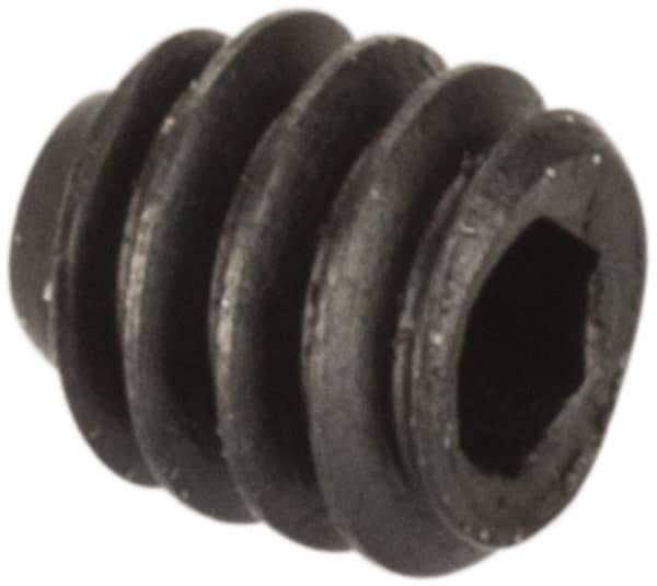 Value Collection - #0-80 UNF, 1/16" OAL, Cup Point Set Screw - Grade 8 Alloy Steel, 0.028" Key - Eagle Tool & Supply