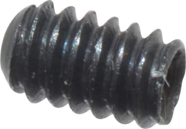 Value Collection - #0-80 UNF, 3/32" OAL, Cup Point Set Screw - Grade 8 Alloy Steel, 0.028" Key - Eagle Tool & Supply